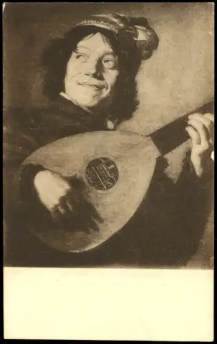 Ansichtskarte  Frans Hals: Der Narr (De nar) Künstlerkarte 1915