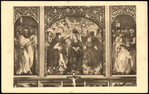Ansichtskarte Freiburg im Breisgau Gemälde am Hauptaltar Münster 1912