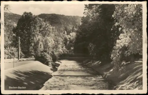 Ansichtskarte Baden-Baden Oospartie 1952