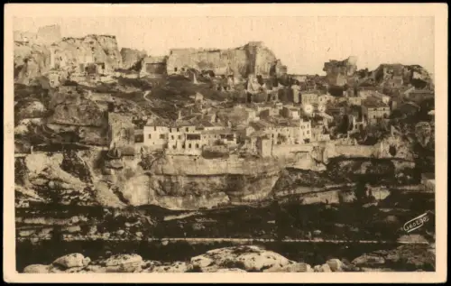 CPA Les Baux-de-Provence Panoramaansicht vom Sarragan aus 1983