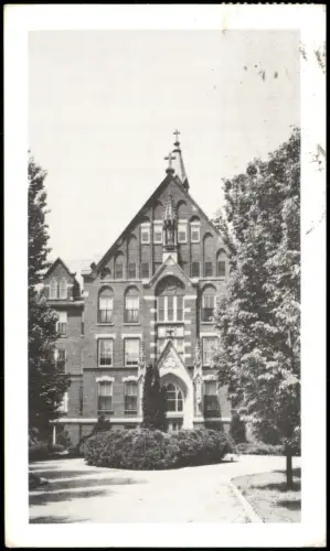 Postcard Donaldson Haupteingang Convent Ancilla Domini 1954