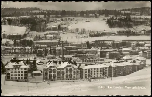 Ansichtskarte Le Locle Gesamtansicht von Le Locle im Winter 1940