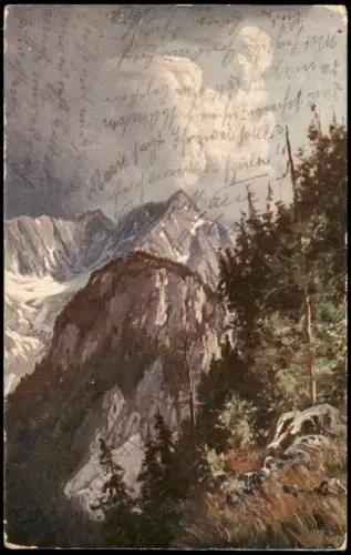 Ansichtskarte  Römertalschluss und Kleine Bucherspitze 1903