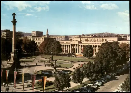 Ansichtskarte Stuttgart Schloßplatz 1965