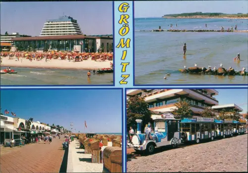 Grömitz (Holstein) Mehrbildkarte OSTSEEHEILBAD GRÖMITZ u.a. Kleinbahn 2000