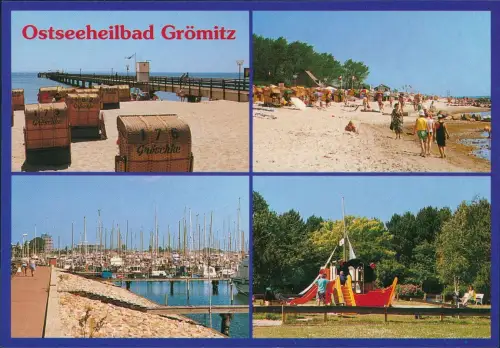 Ansichtskarte Grömitz (Holstein) Mehrbildkarte mit 4 Ortsansichten 2000