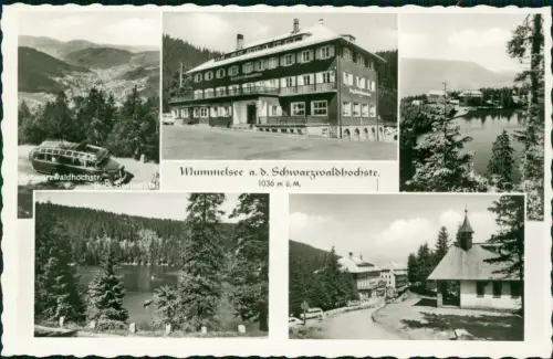 Ansichtskarte Achern 5 Bild Hotel am Mummelsee Umland Reisebus 1961