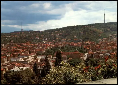 Ansichtskarte Stuttgart Panorama-Ansicht Stuttgart und seine Sendetürme 1970