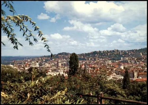 Ansichtskarte Stuttgart Panorama-Ansicht Blick von der Karlshöhe 1970