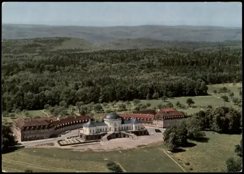 Ansichtskarte Stuttgart Luftaufnahme Schloss Solitude v. Flugzeug aus 1965