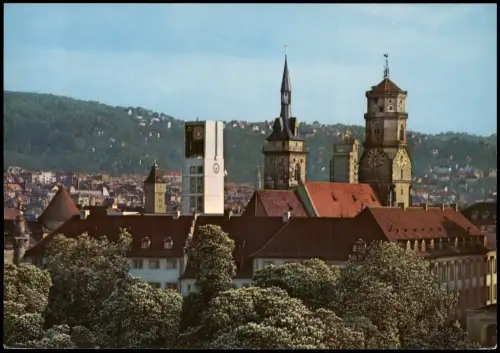 Ansichtskarte Stuttgart Panorama-Ansicht Türme der Stadt 1970