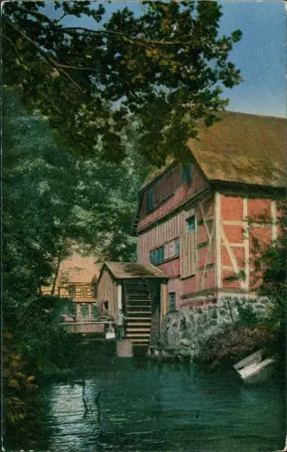 Ansichtskarte Holm-Seppensen Lüneburger Heide. Seppenser Mühle. 1914