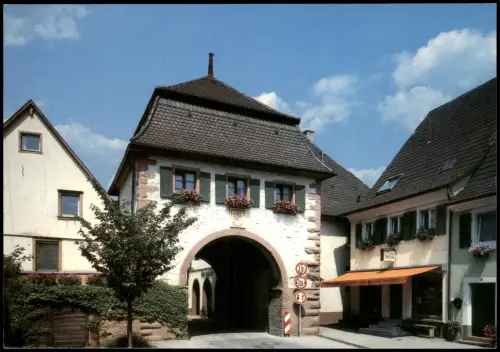 Ansichtskarte Sulzburg Ortsansicht Strassen Partie am Stadttor 1993