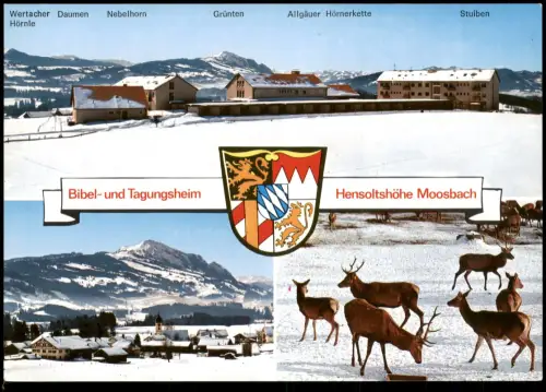 Sulzberg (Oberallgäu) Mehrbild-AK mit Bibel- und Tagungsheim Hensoltshöhe 1990