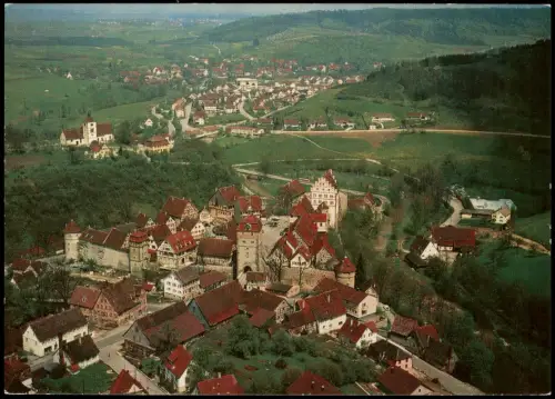 Ansichtskarte Vellberg Luftbild Luftaufnahme 1980