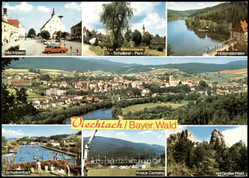 Viechtach Schwimmbad Marktplatz Höllensteinsee Dr.-Schellerer-Park 1983