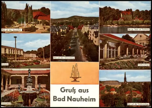 Ansichtskarte Bad Nauheim Gruß aus Bad Nauheim (Mehrbildkarte) 1965