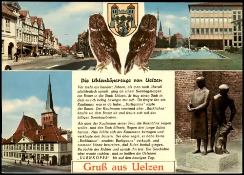 Ansichtskarte Uelzen Die Uhlenkörpersage von Uelzen, Ansichten 1980