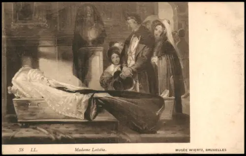 Ansichtskarte  Madame Laetitia, Musée Wiertz, Künstlerkarte 1918