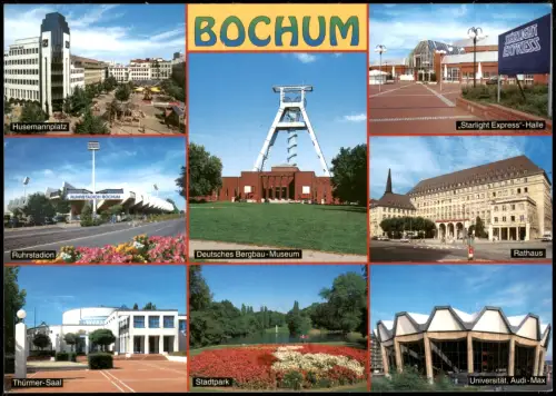 Bochum Mehrbild  Husemannplatz, Starlight Express-Halle, Ruhrstadion uvm. 2000