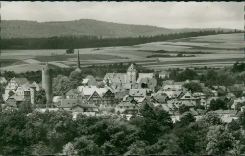 Ansichtskarte Schlitz Fernblick auf Stadt und Felder 1961