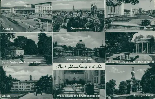 Bad Homburg vor der Höhe Mehrbild Kurhaus Kirche Kuranlagen 1962