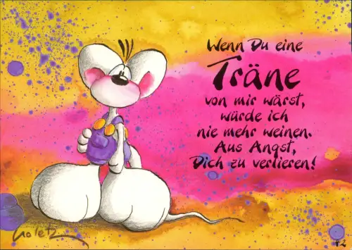 Ansichtskarte  Diddl-Maus - Künstlerkarte 2008