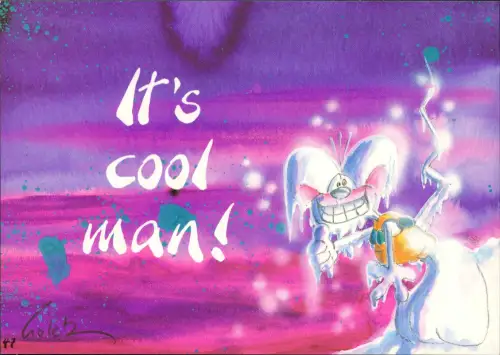 Ansichtskarte  Diddl-Maus - It's cool man! 1995