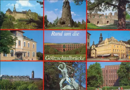 Elsterberg (Vogtland) Rund um die Göltzschtalbrücke Mehrbildkarte 1985