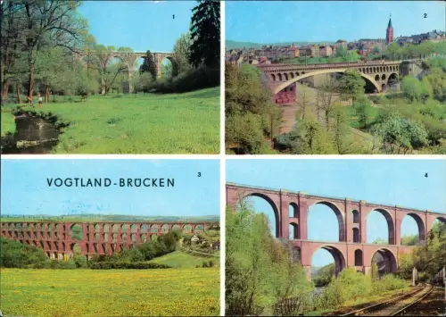 Plauen (Vogtland) i.V. Syratalbrücke, Friedensbrücke  Brücke   1974