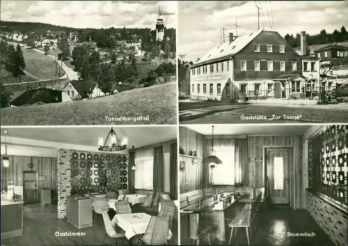Tannenbergsthal (Vogtland)-Muldenhammer  Gaststätte Zur Tanne 1971