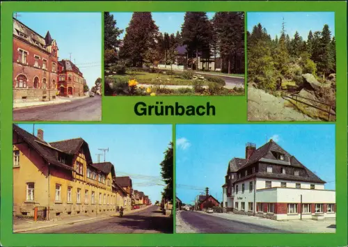 Grünbach (Vogtland) Mehrbildansicht Parl, Falkensteiner Straße, Ferienheim 1989