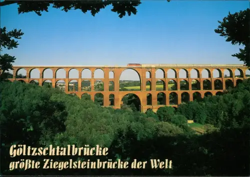 Ansichtskarte Netzschkau (Vogtland) Göltzschtalbrücke 1995
