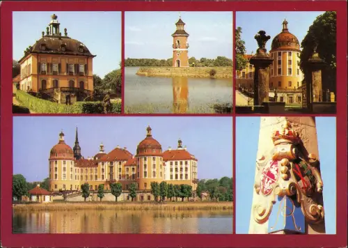 Moritzburg  Jagdschloss, Fasanerieschlösschen, L Distanzsäule 1990