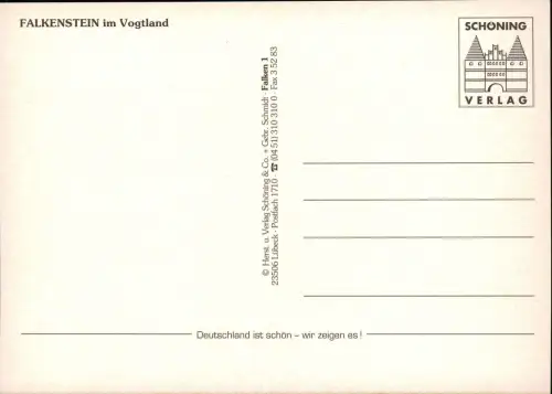 Ansichtskarte Falkenstein (Vogtland) Rathaus 1995