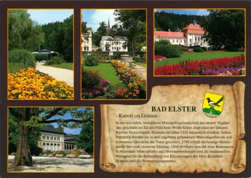 Bad Elster Mehrbild Bad Elster: Badecafé, Rosengarten Badehaus und Kurhaus 2000