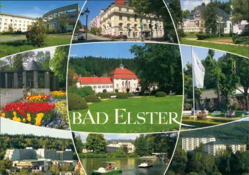 Ansichtskarte Bad Elster Mehrbildkarte mit Kliniken und Kureinrichtungen 2000