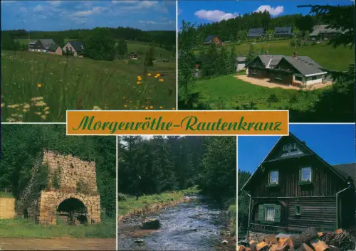 Morgenröthe Ždiar Zár Mehrbildkarte mit historischem Hochofen 1980