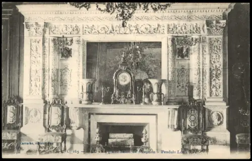 Pau (Pyrénées-Atlantiques) Grand Salon de réception  Pendule Schloss Pau 1910