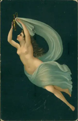 Ansichtskarte  Pompeji Der Regenbogen Erotik Erotika Nackte Frau 1913