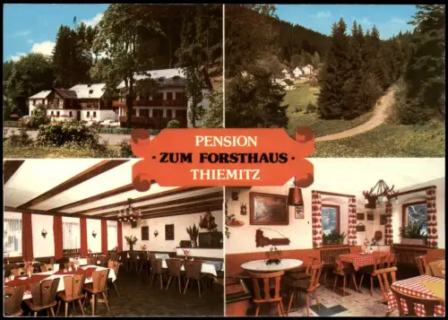 Thiemitz (Frankenwald) Gaststätte Pension Zum Forsthaus (Mehrbildkarte) 1975