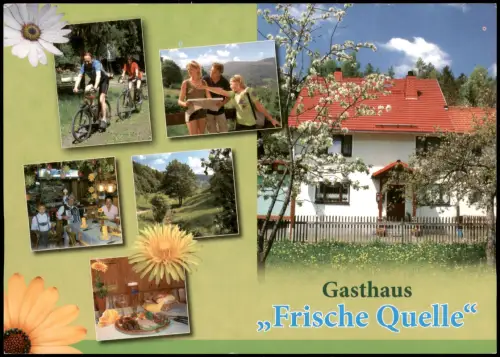 Bayern Mehrbildkarte Gasthaus Frische Quelle Bleßbergstraße Truckenthal 2000