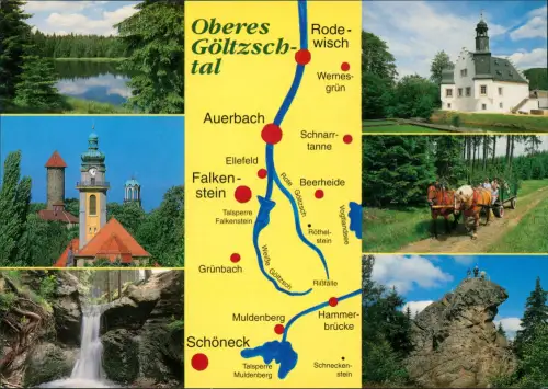 Rodewisch (Vogtland) Auerbach - Drei-Türme-Stadt, Rodewisch -  1995
