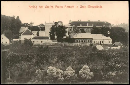 Groß Meseritsch Velké Meziříčí Schloß des Grafen Franz Harrach 1910