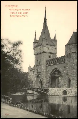 Budapest Városligeti részlet.Partie aus demStadtwäldchen. 1910
