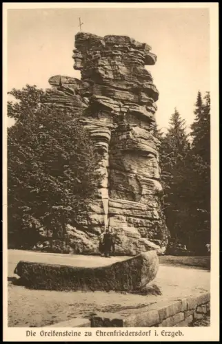 Ansichtskarte Ehrenfriedersdorf Greifensteine Menschen 1928
