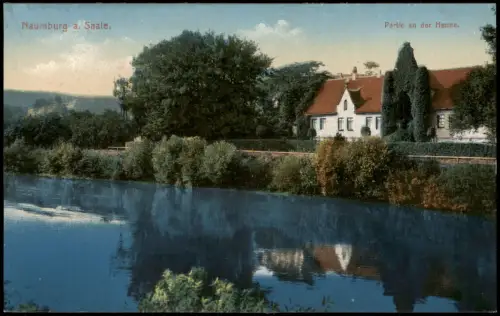 Ansichtskarte Naumburg (Saale) Partie an der Henne. 1912