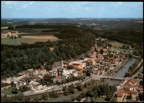 Ansichtskarte Trostberg Luftbild Luftaufnahme Trostberg an der Alz 1980