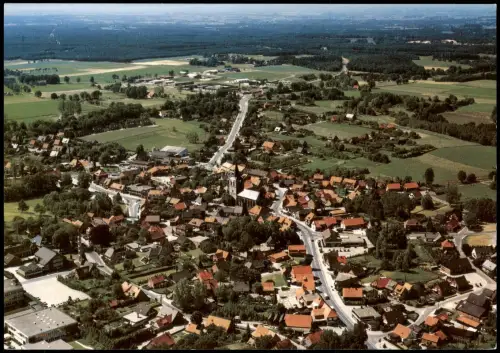 Ansichtskarte Uelsen Luftbild Luftaufnahme Gesamtansicht v. Flugzeug aus 1980
