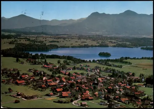 Uffing am Staffelsee Staffelsee mit Rabeninsel Herzogstand Heimgarten 1980